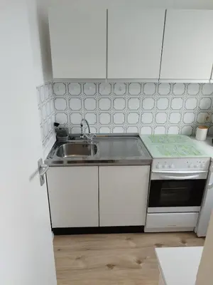 Küche/Küchenzeile in der Unterkunft Kleine Wohlfühloase