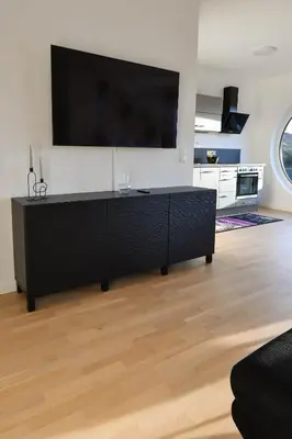 Küche/Küchenzeile in der Unterkunft Ferienwohnung Welfenstein