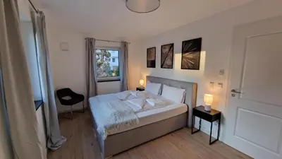 Ein Bett oder Betten in einem Zimmer der Unterkunft Ferienhaus Sisi