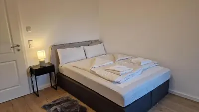 Ein Bett oder Betten in einem Zimmer der Unterkunft Ferienhaus Sisi
