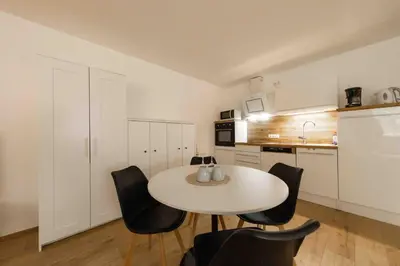 Küche/Küchenzeile in der Unterkunft Ferienwohnung Siebenschläfer