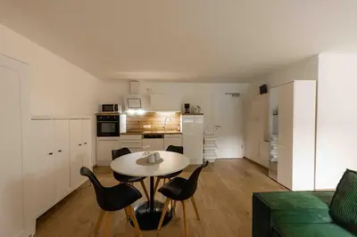 Küche/Küchenzeile in der Unterkunft Ferienwohnung Siebenschläfer