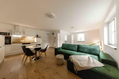 Küche/Küchenzeile in der Unterkunft Ferienwohnung Siebenschläfer