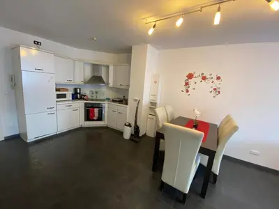 Küche/Küchenzeile in der Unterkunft Attractive 2 room apartment south of Munich