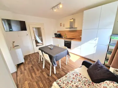 Küche/Küchenzeile in der Unterkunft Apartment Isar