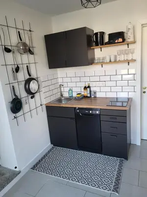 Küche/Küchenzeile in der Unterkunft Suite 2 - Apartments am Schloss