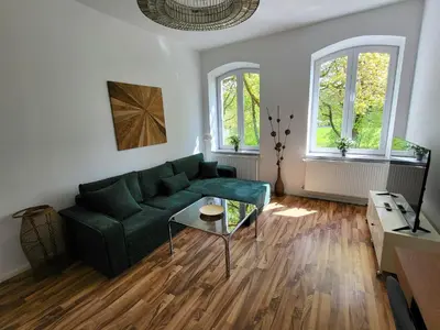 Ein Sitzbereich in der Unterkunft Suite 3 - Apartments am Schloss
