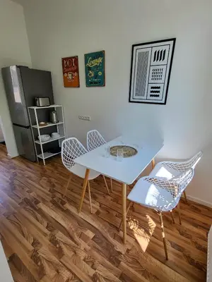 Küche/Küchenzeile in der Unterkunft Suite 3 - Apartments am Schloss