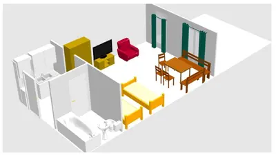 Grundriss der Unterkunft Ferienwohnung Berglodge Chiemsee