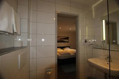 Ein Badezimmer in der Unterkunft Hotel Gasthof zum Anker