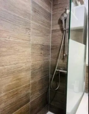 Ein Badezimmer in der Unterkunft Old Town Apartment,mit renovierten Bad