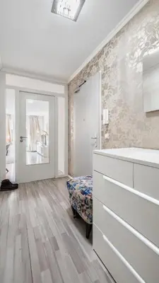 Ein Bett oder Betten in einem Zimmer der Unterkunft Ruhig
