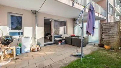 Ein Patio oder anderer Außenbereich in der Unterkunft Ruhig