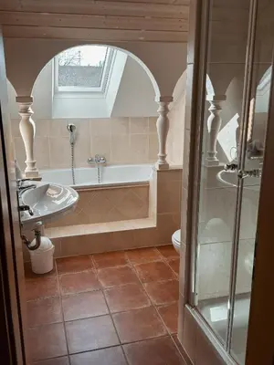 Ein Badezimmer in der Unterkunft Gasthof Janser
