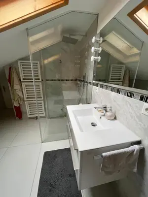 Ein Badezimmer in der Unterkunft Alpen-Stadt Idylle
