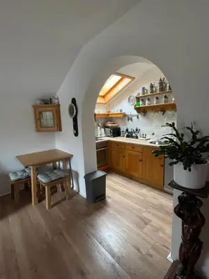 Küche/Küchenzeile in der Unterkunft Alpen-Stadt Idylle