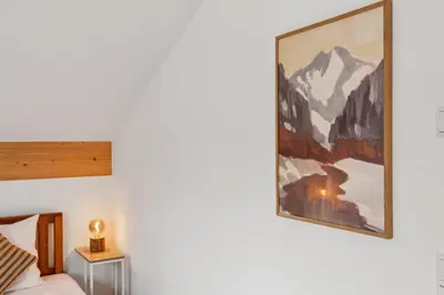 Ein Bett oder Betten in einem Zimmer der Unterkunft Casa Schlierach - im idyllischen Miesbach