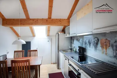 Küche/Küchenzeile in der Unterkunft Apartment LICHTENSTERN