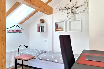 Ein Sitzbereich in der Unterkunft Apartment LICHTENSTERN