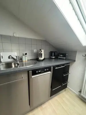 Küche/Küchenzeile in der Unterkunft Schöne Ferienwohnung in Landsberg am Lech