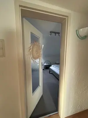 Ein Bett oder Betten in einem Zimmer der Unterkunft Schöne Ferienwohnung in Landsberg am Lech