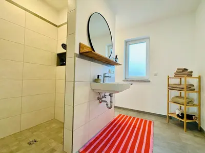 Ein Badezimmer in der Unterkunft Wildes Wohnen