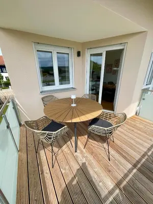 Ein Balkon oder eine Terrasse in der Unterkunft Wildes Wohnen