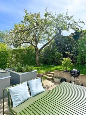 Grundriss der Unterkunft Garten-Maisonette am See und Loft am See mit Dachterrasse