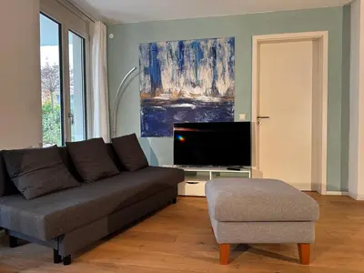 TV/Unterhaltungsangebot in der Unterkunft Wohnung Hartsee
