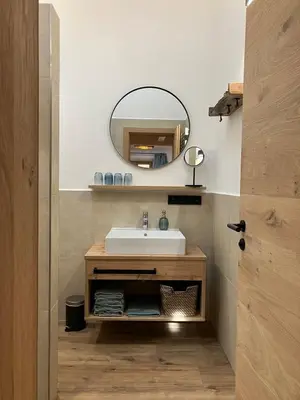 Ein Badezimmer in der Unterkunft Moarhof Hackling - Ferienwohnung Anian
