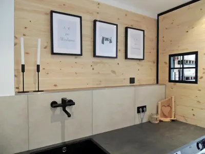 Küche/Küchenzeile in der Unterkunft Moarhof Hackling - Ferienwohnung Anian