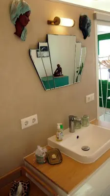 Ein Badezimmer in der Unterkunft Im Laden