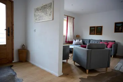 Ein Sitzbereich in der Unterkunft Haus Berger