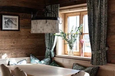 Ein Sitzbereich in der Unterkunft Naturhotel & Bayernhütte am Brauneck