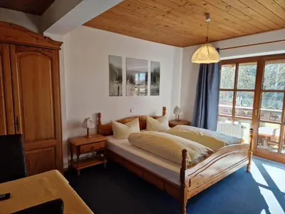 Ein Bett oder Betten in einem Zimmer der Unterkunft Pension Aufeld