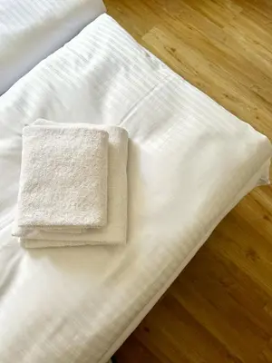 Ein Bett oder Betten in einem Zimmer der Unterkunft Spiritus Apartments