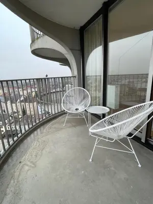 Ein Balkon oder eine Terrasse in der Unterkunft Business & Relax Skyline-View Wlan