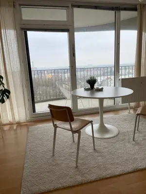 Ein Balkon oder eine Terrasse in der Unterkunft Business & Relax Skyline-View Wlan