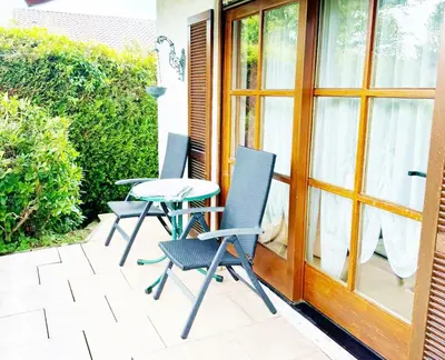 Ein Balkon oder eine Terrasse in der Unterkunft Ferienwohnung Löster