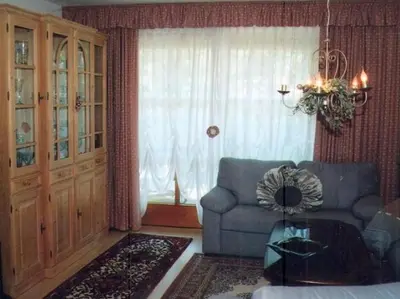 Ein Sitzbereich in der Unterkunft Ferienwohnung Löster