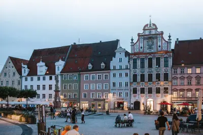 Ein allgemeiner Blick auf Pürgen oder ein Stadtblick von der Ferienwohnung aus