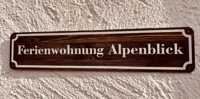 Ein Zertifikat, Auszeichnung, Logo oder anderes Dokument, das in der Unterkunft Ferienwohnung Alpenblick ausgestellt ist