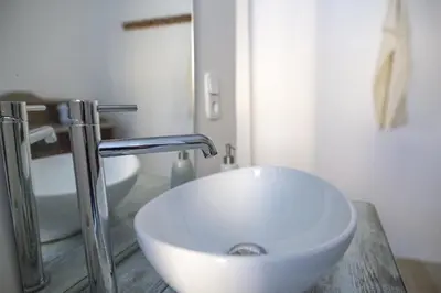 Ein Badezimmer in der Unterkunft Freiraum Ferienwohnung