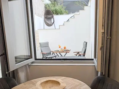 Ein Sitzbereich in der Unterkunft Neu! Münchner Oase mit zwei Terassen