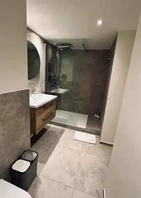Ein Badezimmer in der Unterkunft Apartment Schlierseeperle