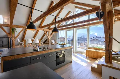 Küche/Küchenzeile in der Unterkunft Das Loft