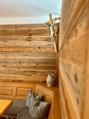 Ein Sitzbereich in der Unterkunft Ferienhaus Zum Luis