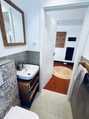 Ein Badezimmer in der Unterkunft Ferienhaus Zum Luis