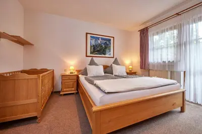 Ein Bett oder Betten in einem Zimmer der Unterkunft Ferienhaus Schnackenhaeusl