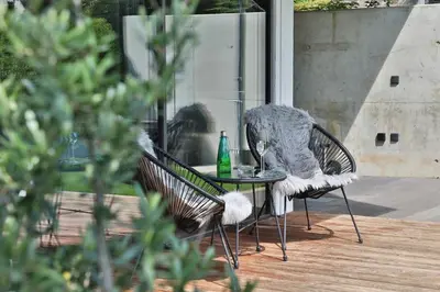 Grundriss der Unterkunft Moderne DHH mit zwei Apartments